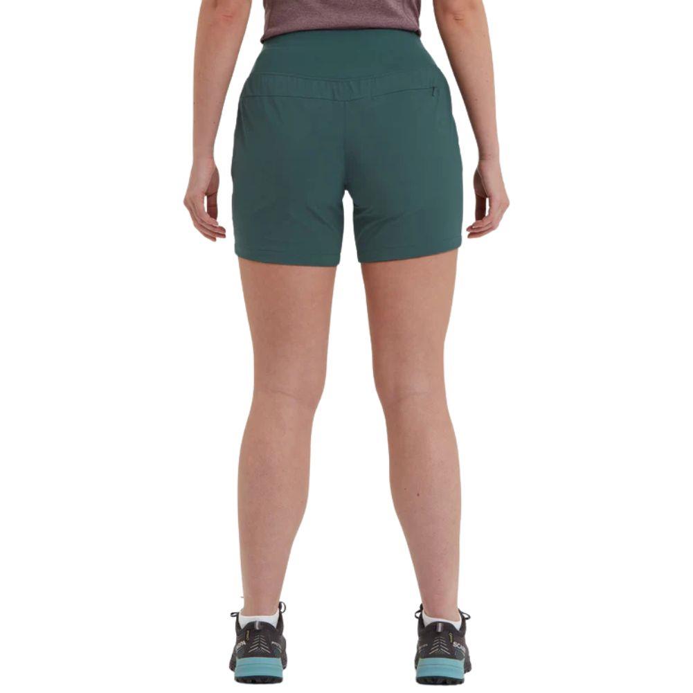 Montane Women's Tucana Lite Shorts (Deep Forest) back