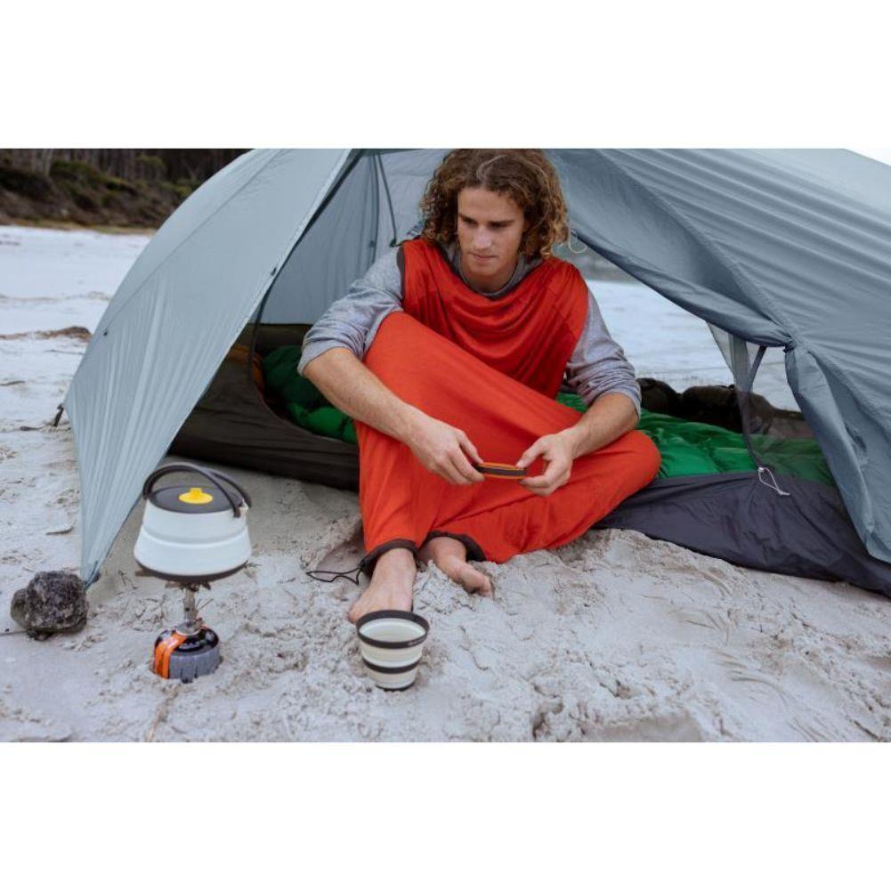 Sea To Summit Frontier UL Collapsible Kettle - 1.1L (Bone White) camping