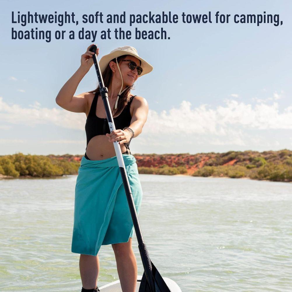 Sea To Summits Pocket Towel - Large (Outback Orange) swimming