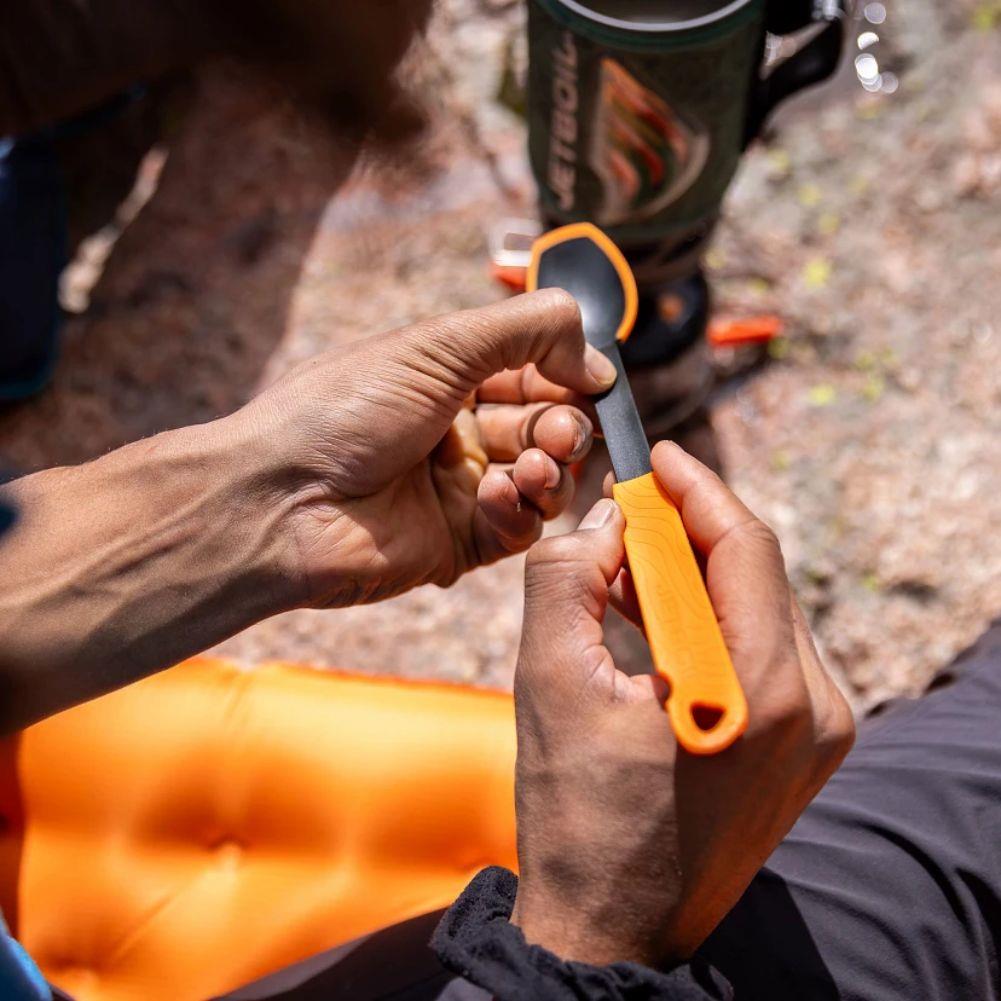 Jetboil TrailSpoon Extendable Camping Spoon person extend