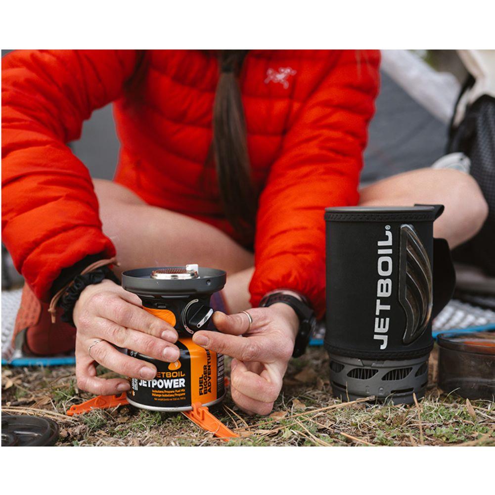 Jetboil Flash 1.0L Fast Boil System (Mountainscape) being used