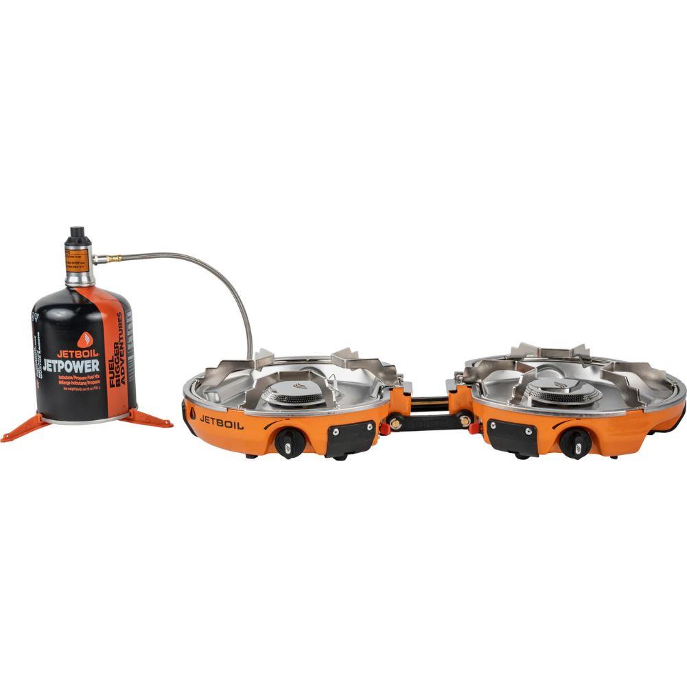 Jetboil Genesis Basecamp Cooking System (Orange) with boils