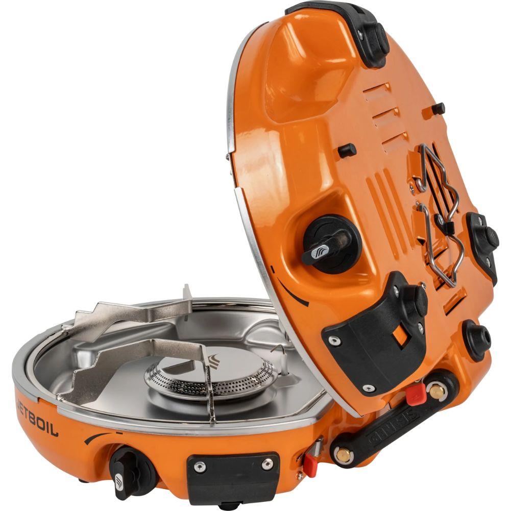 Jetboil Genesis Basecamp Cooking System (Orange) open slight