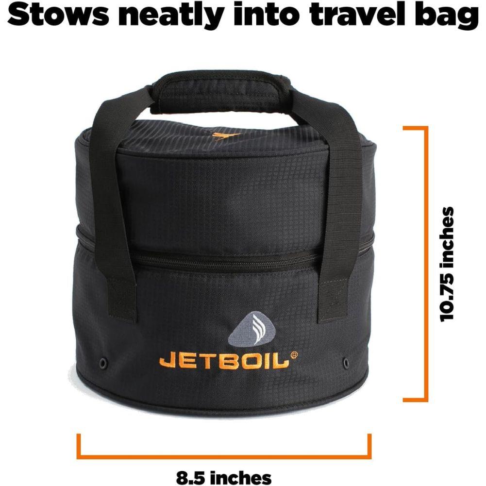 Jetboil Genesis Basecamp Cooking System (Orange) stows