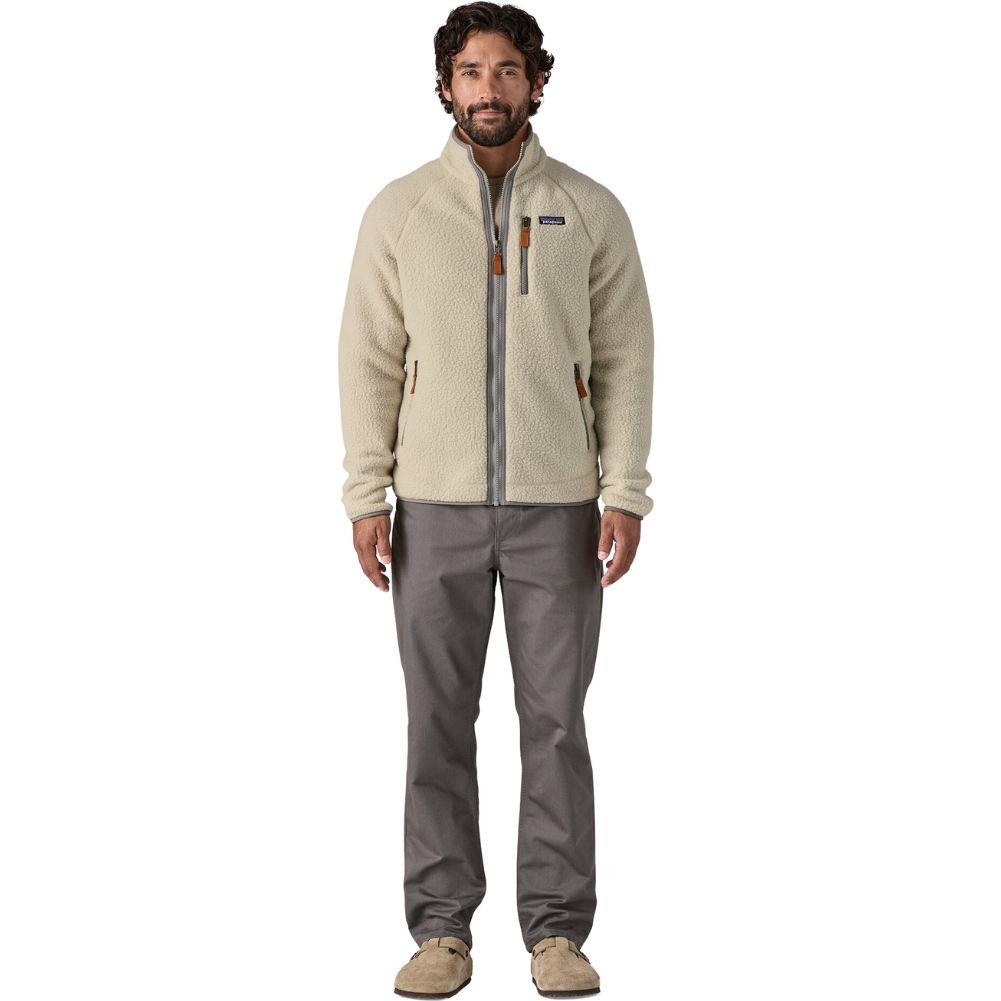 Patagonia Men's Retro Pile Fleece Jacket (Pelican) model full