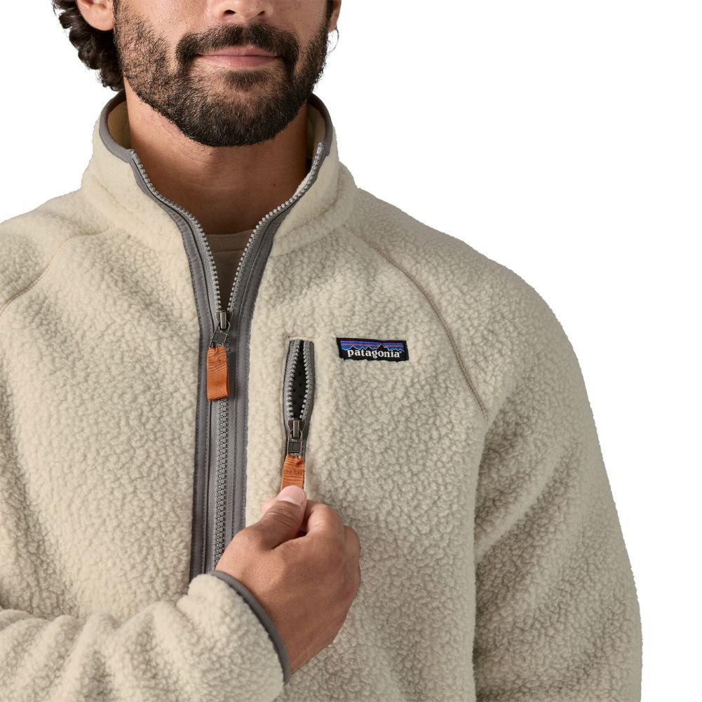 Patagonia Men&#39;s Retro Pile Fleece Jacket (Pelican) zipper