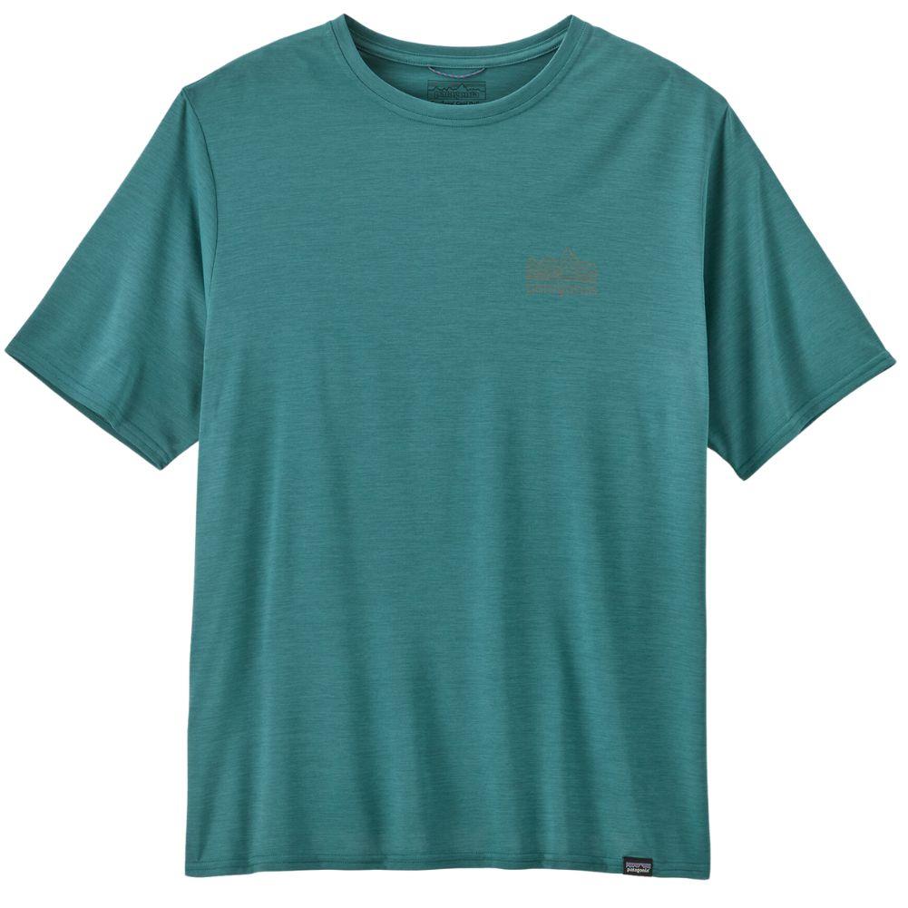 Patagonia Men's Capilene Cool Daily Graphic Shirt (Strataspire: Wetland Blue X-Dye)