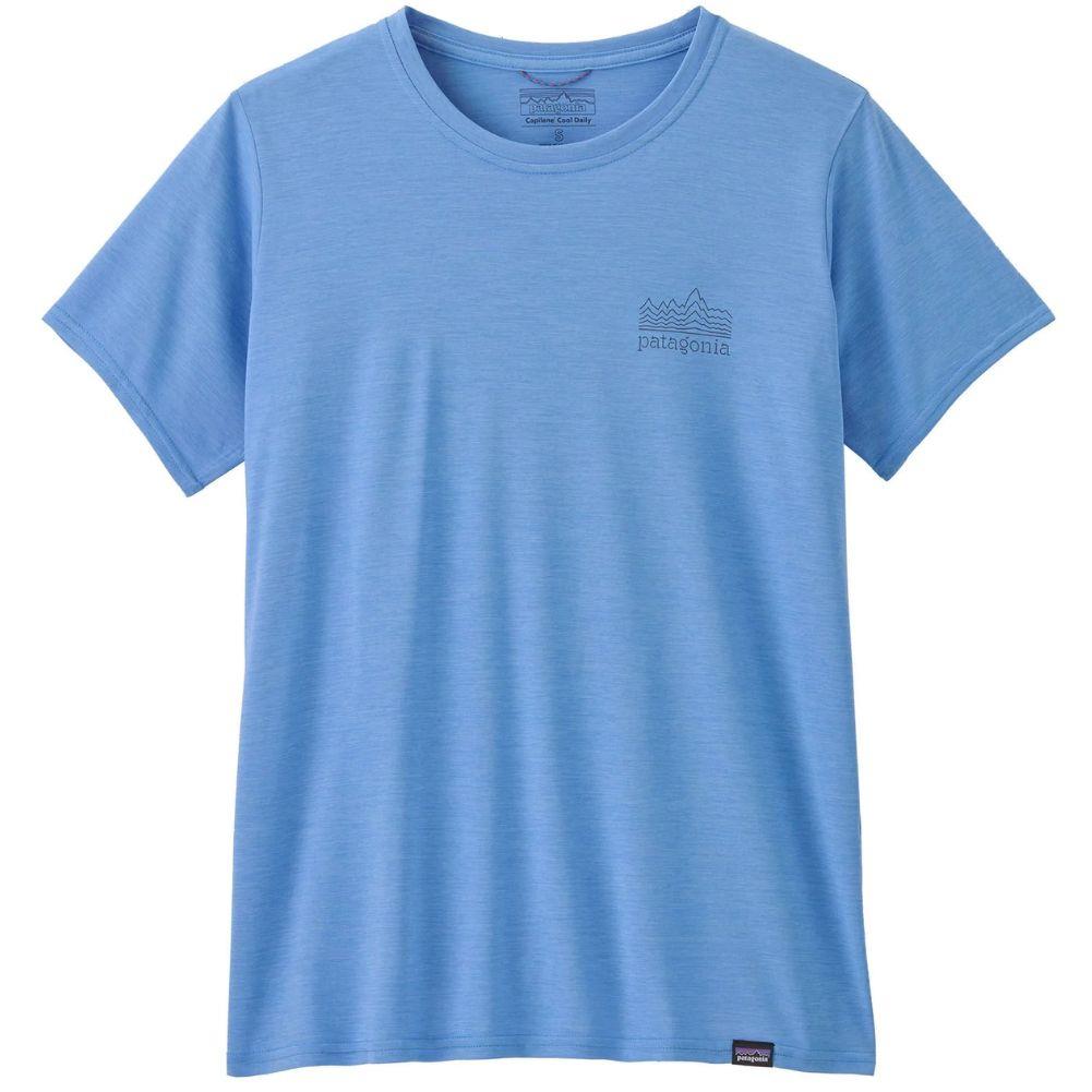 Patagonia Women's Capilene Cool Daily Graphic Shirt (Strataspire: Abundant Blue X-Dye)