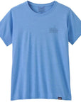 Patagonia Women's Capilene Cool Daily Graphic Shirt (Strataspire: Abundant Blue X-Dye)