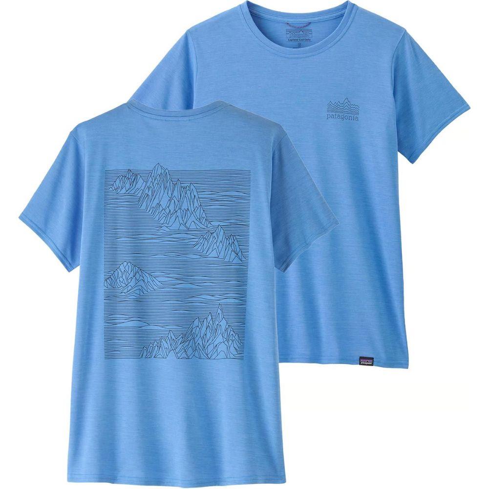 Patagonia Women's Capilene Cool Daily Graphic Shirt (Strataspire: Abundant Blue X-Dye) design