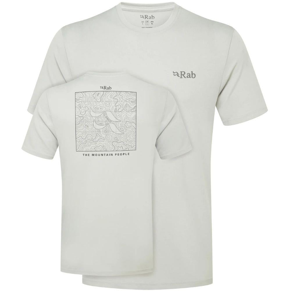 Rab Men's Crimp Elevation Tee (Light Zinc)