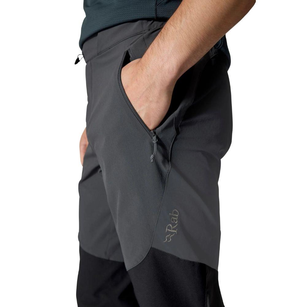 Rab Men&#39;s Torque Pants - Regular (Anthracite) habd pocket