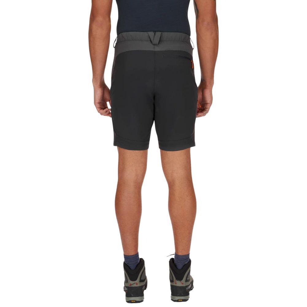 Rab Men&#39;s Torque Mountain Shorts - 10&quot; (Graphene/Anthracite) back legs
