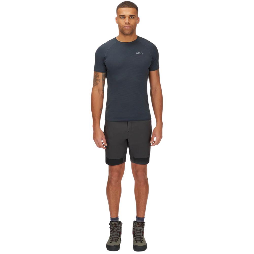 Rab Men&#39;s Torque Mountain Shorts - 10&quot; (Graphene/Anthracite) full body