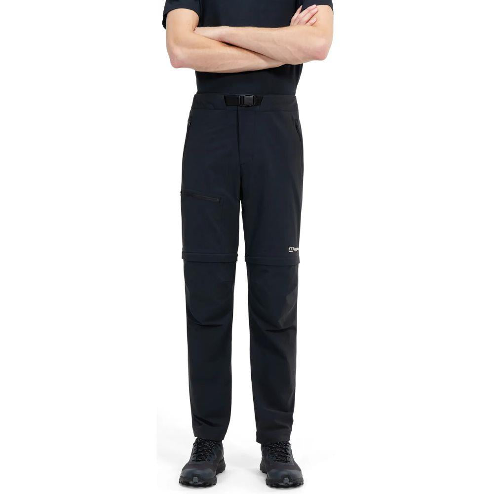 Berghaus Men's Trail-Explorer Zip Off Pants (Black) crossd arms