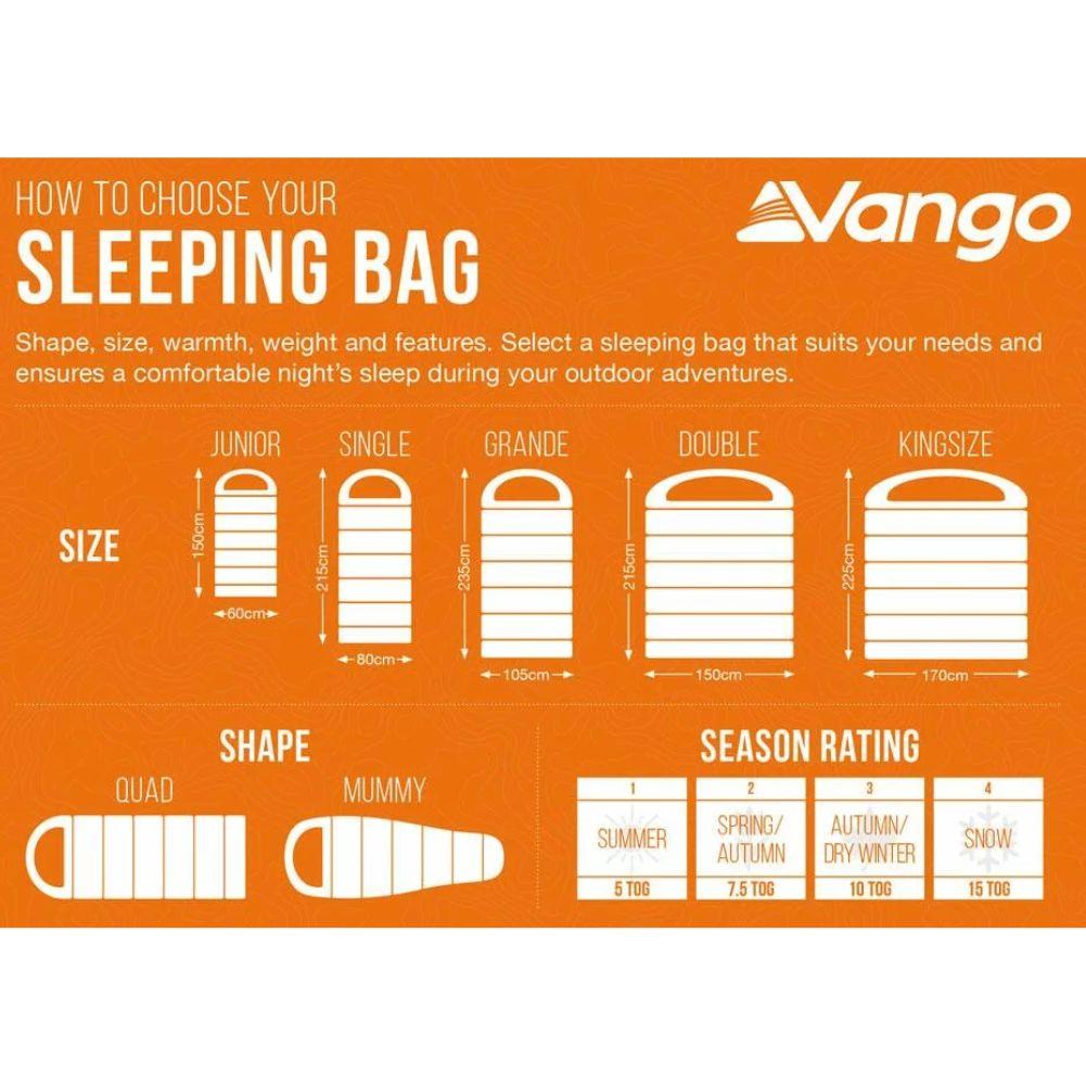 Vango Polaris Grande Sleeping Bag (Neptune)