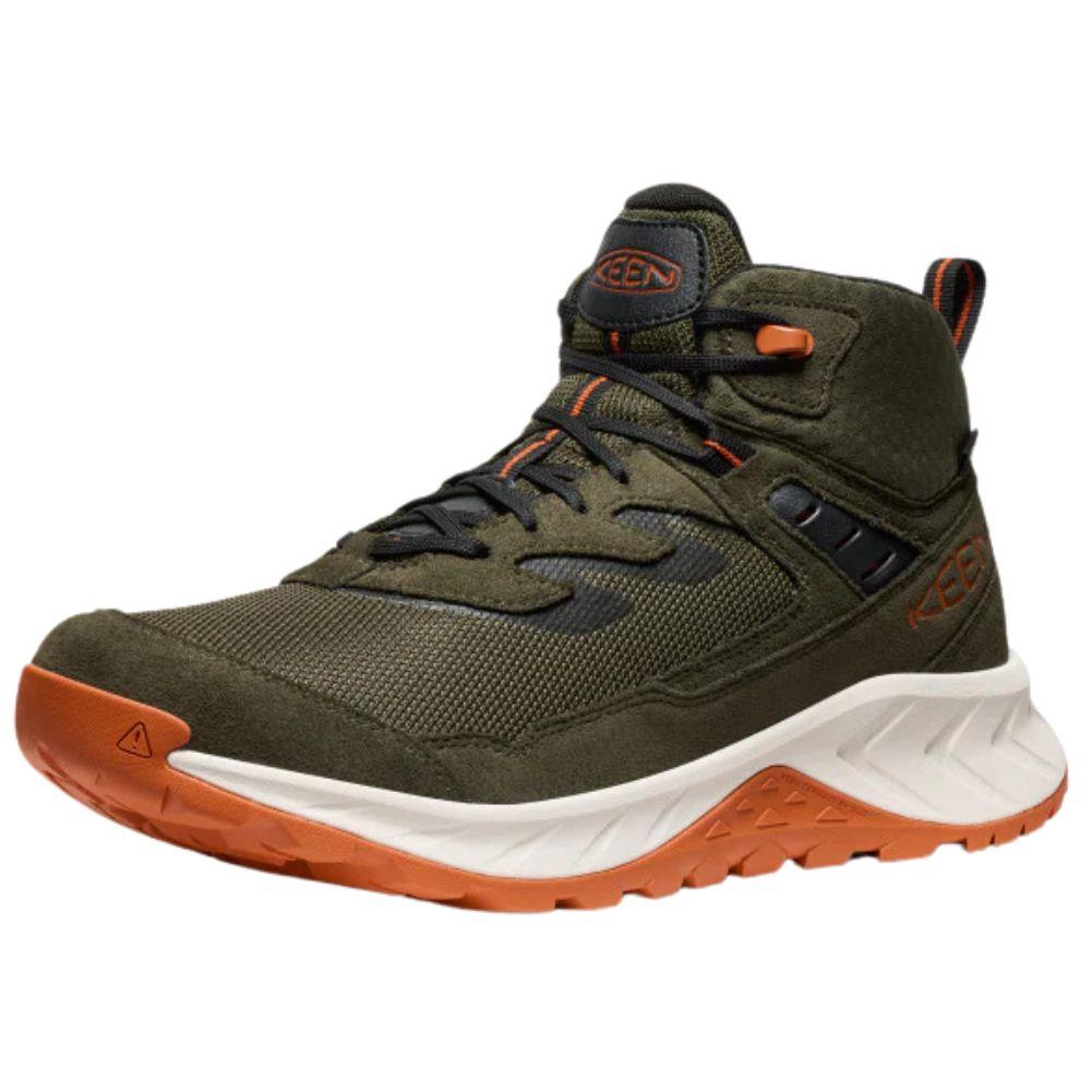 Keen Men's Hightrail Waterproof Hiking Boot (Forest Night/Gold Flame) single