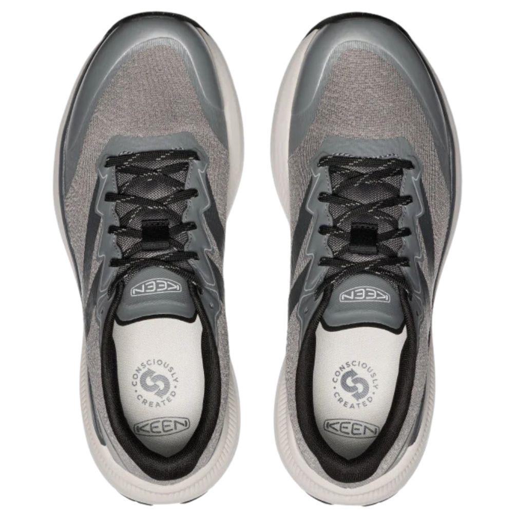 Keen Men's WK500 Walking Shoe (Steel Grey/Magnet) top view