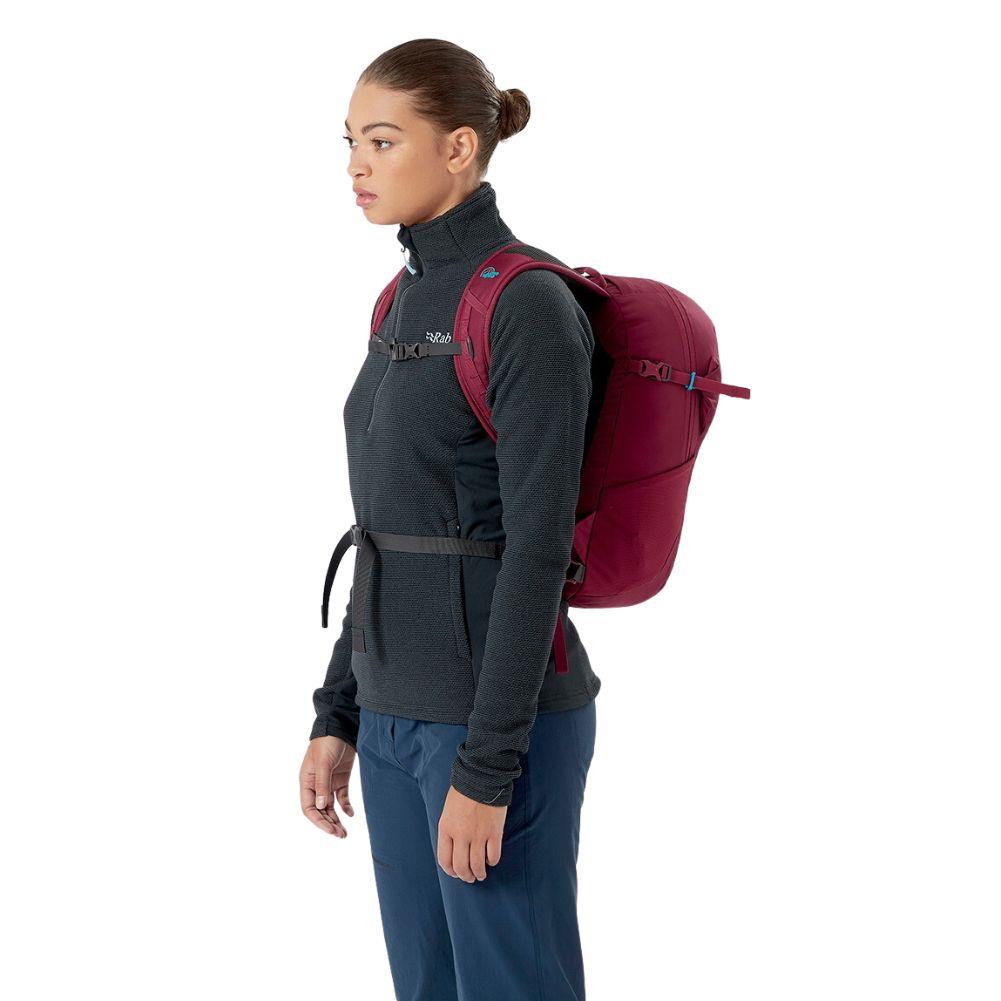 Lowe Alpine Edge 18L Daypack (Raspberry) looking away