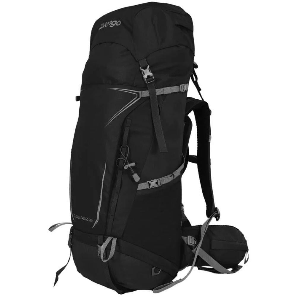Vango Denali Pro 60:70S Trekking Rucksack - Short Back (Black)