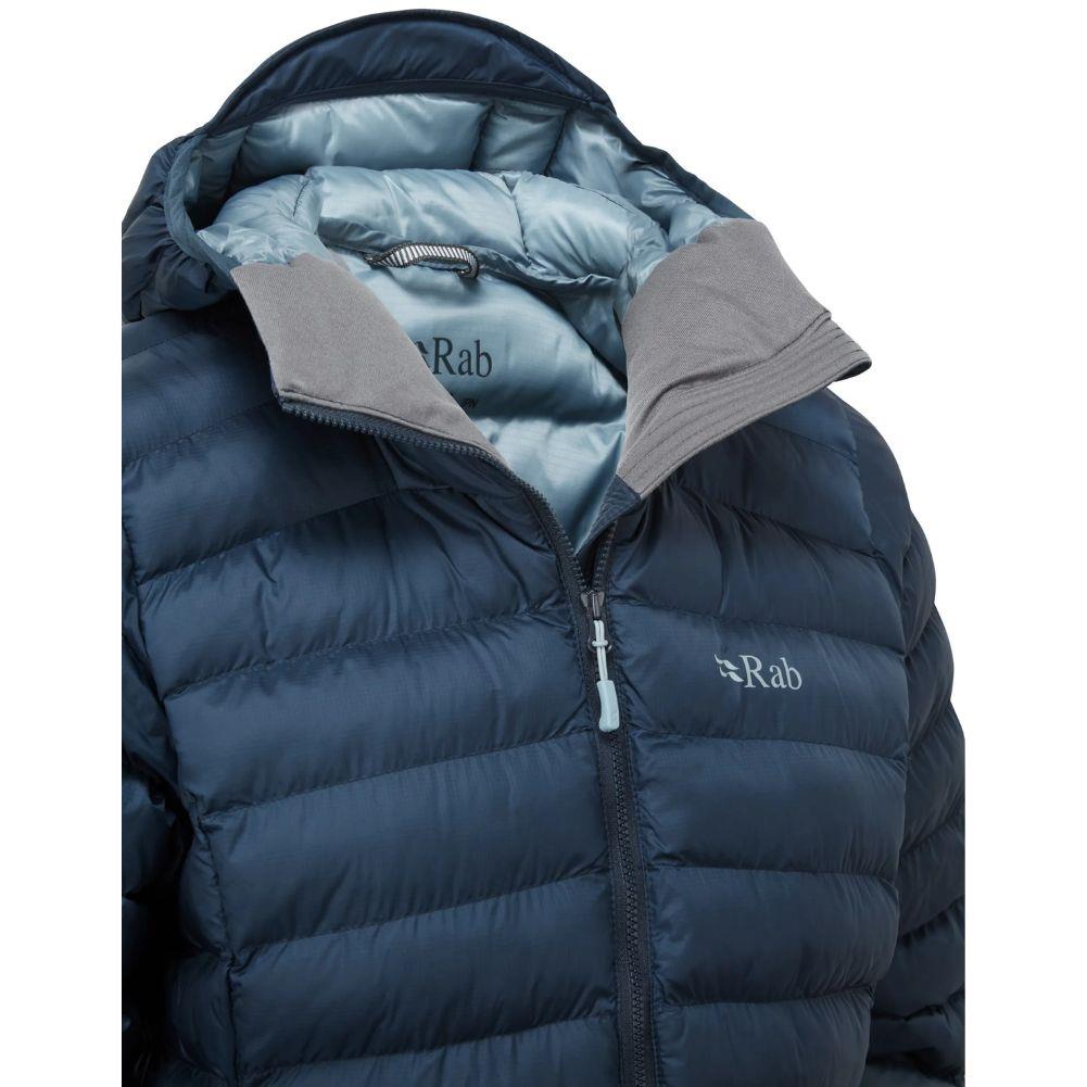 Rab Women&#39;s Cirrus Alpine Insulated Jacket (Tempest Blue/Orion Blue) front model angle
