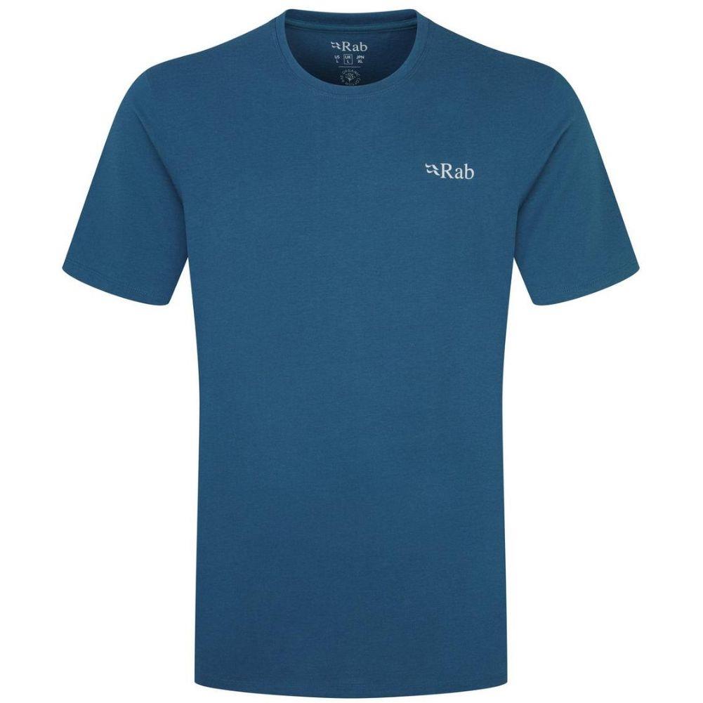 Rab Men's Stance Mountain Peak Tee (Tempest Blue) front