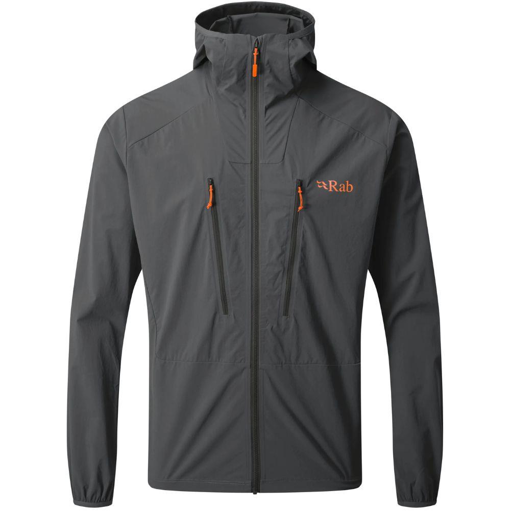 Shell Jacket Hiking Rab Rab Men's Borealis Softshell Jacket (Graphene) – Summits Outdoor