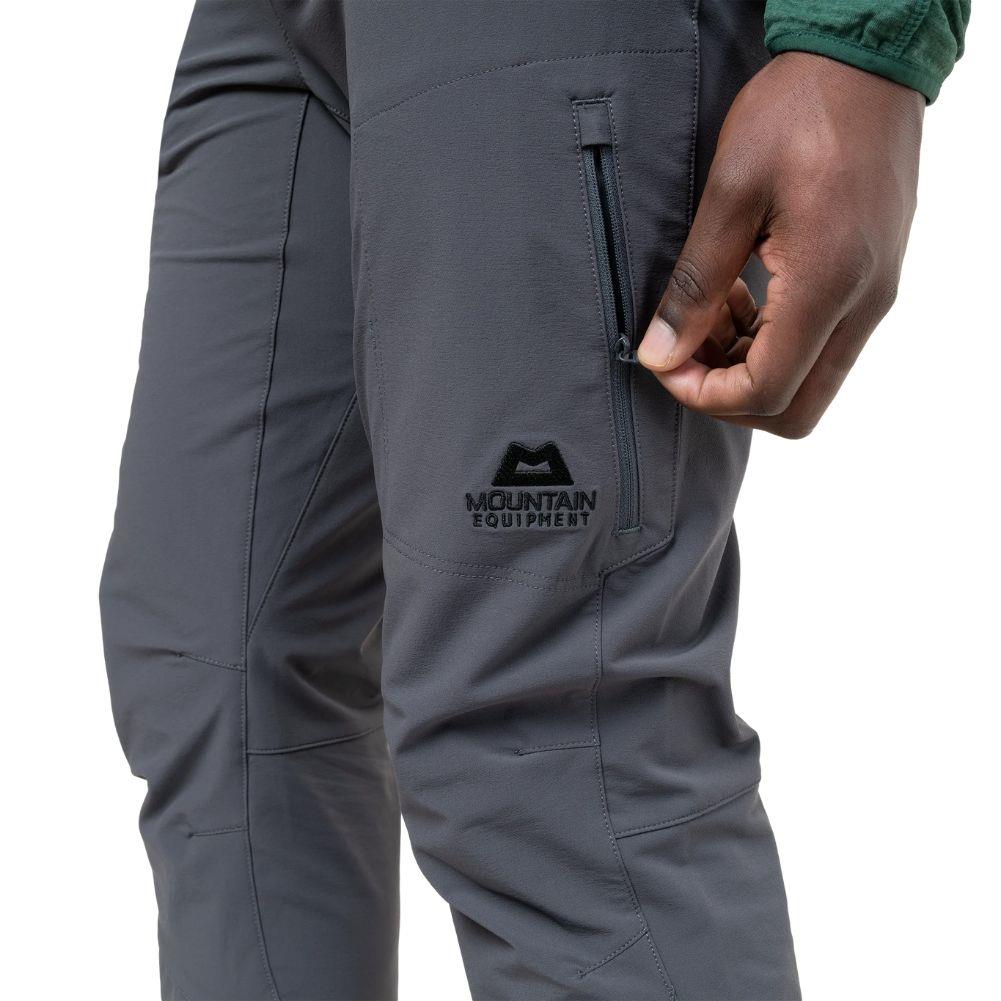 Mountain Equipment Men&#39;s Ibex Mountain Pant - Regular (Anvil Grey) little zipper