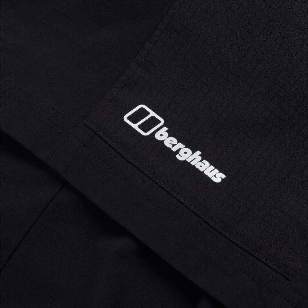 Berghaus Men&#39;s Hike-Air Stretch Shorts (Black) logo