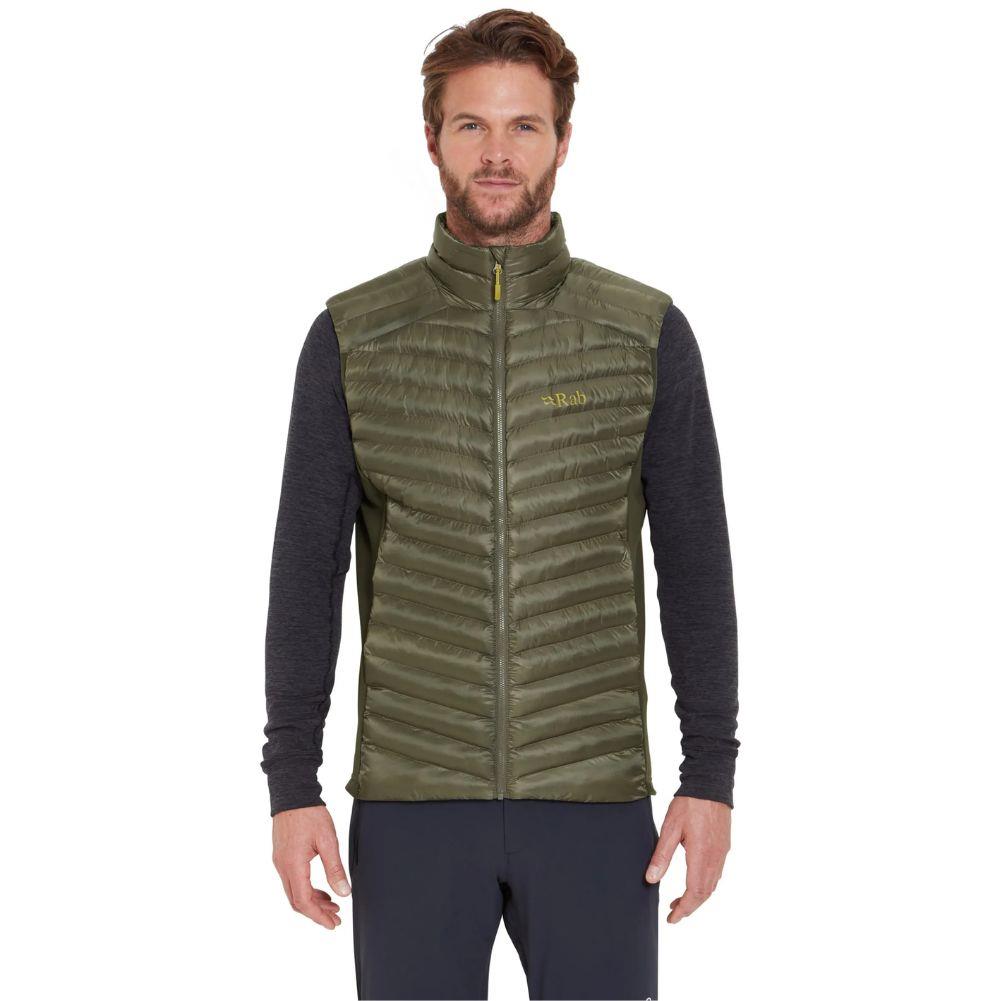 Rab Men&#39;s Cirrus Flex Insulated Vest (Light Khaki/Army) model front