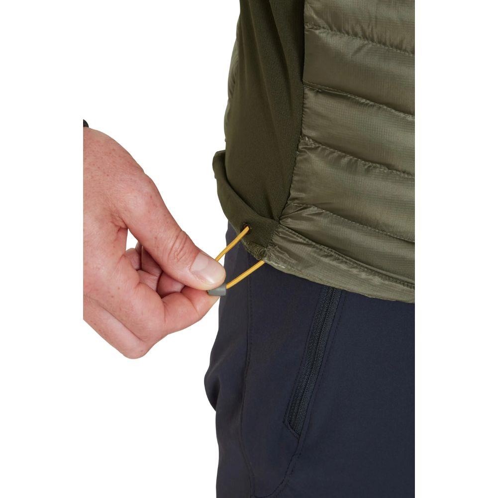 Rab Men&#39;s Cirrus Flex Insulated Vest (Light Khaki/Army) pulley