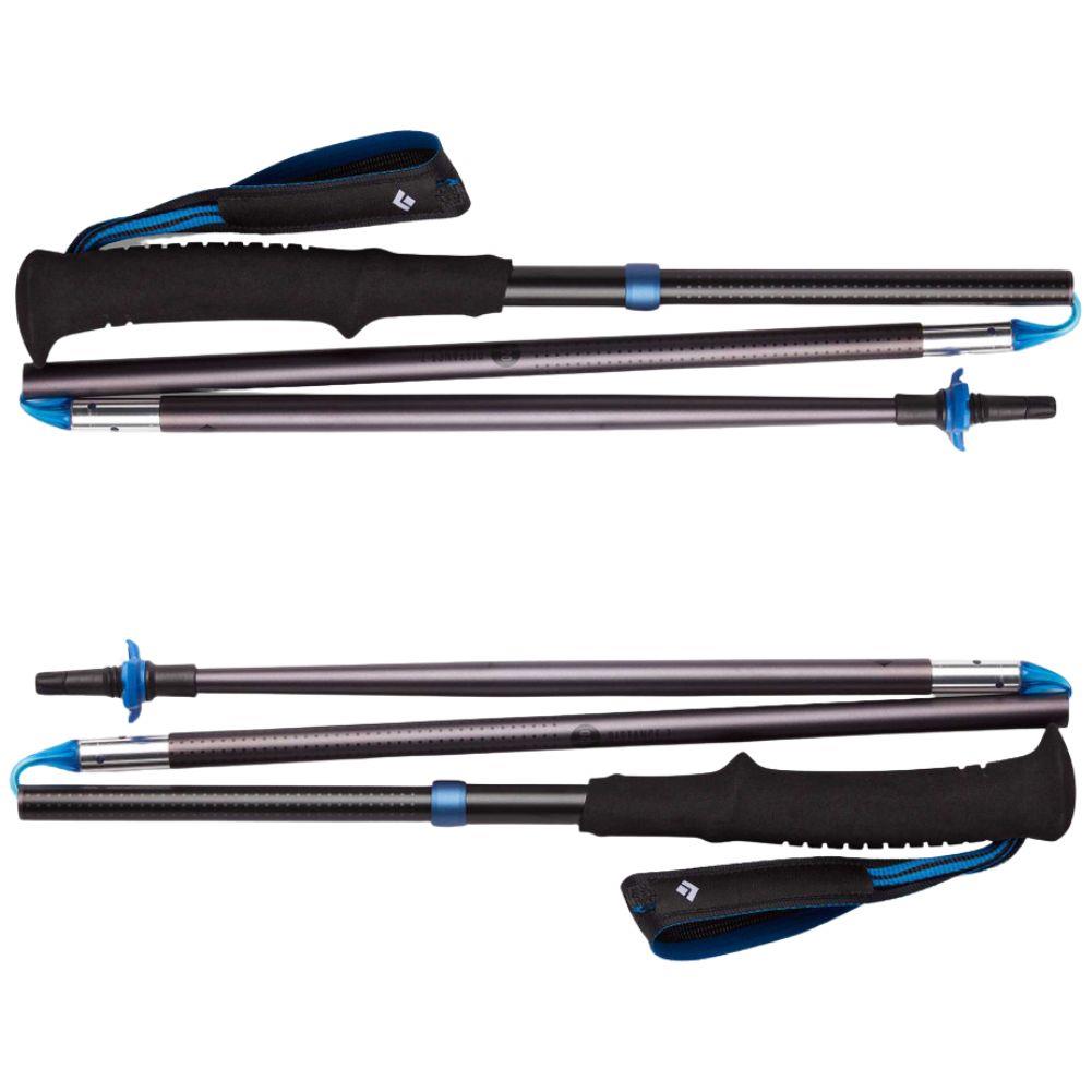 Black Diamond Distance Z Trekking/Running Poles (Pewter) closed up