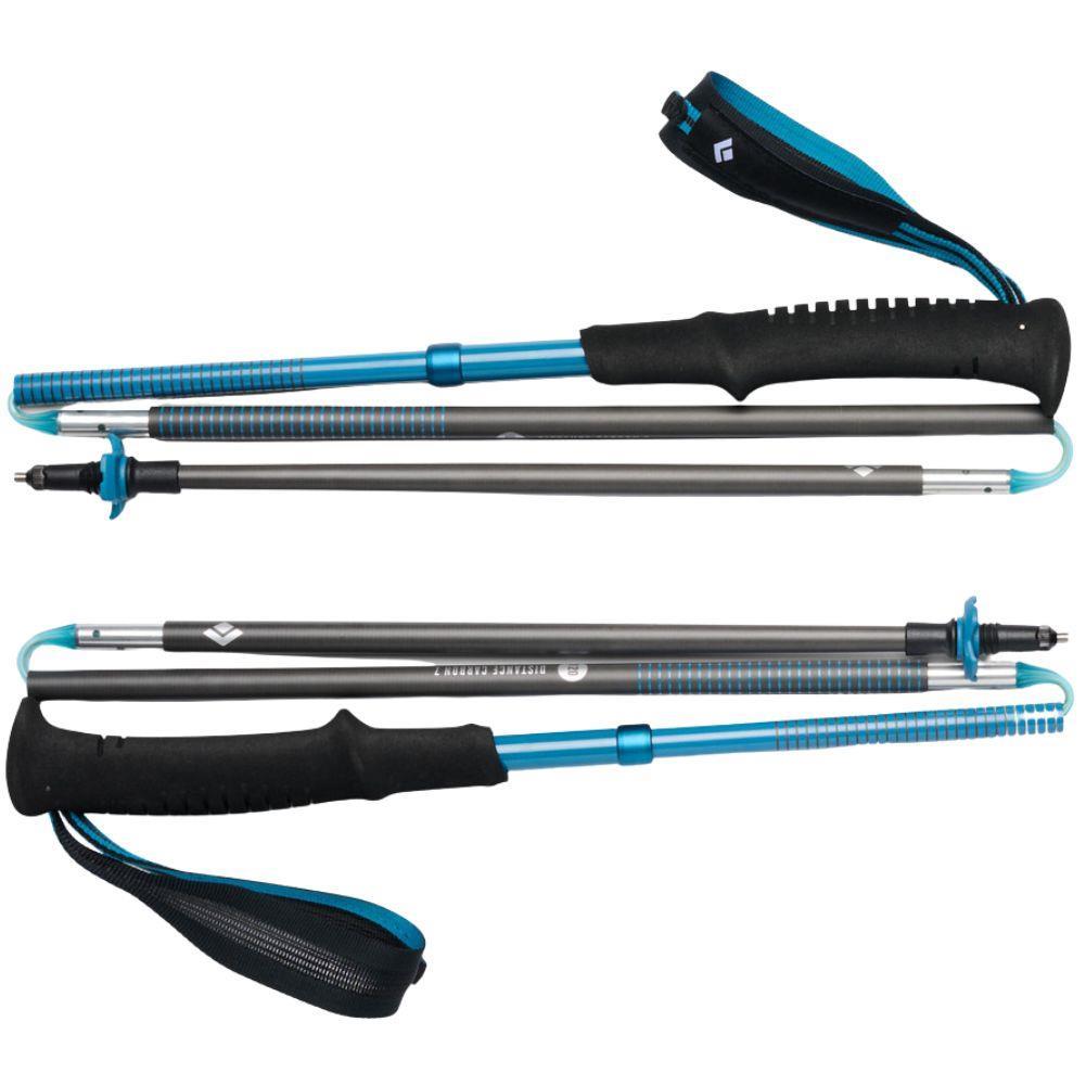 Black Diamond Distance Carbon Z Trekking/Running Poles 125cm (Desert Sky) folded