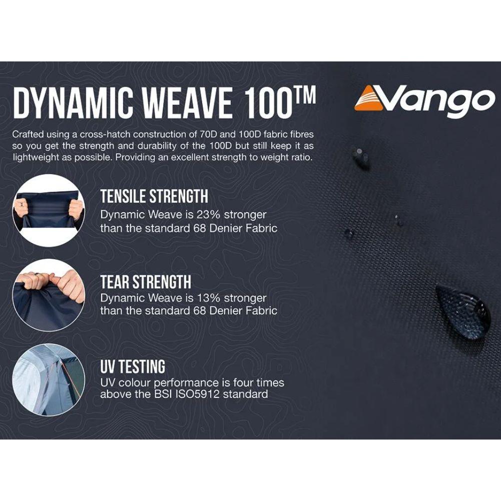 Vango Sierra Air 300 - 3 Man Tent (Deep Blue) weave