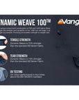 Vango Sierra 500 - 5-Man Tent (Deep Blue) weave