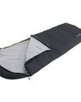 Outwell Campion Single Sleeping Bag (Black) flap open