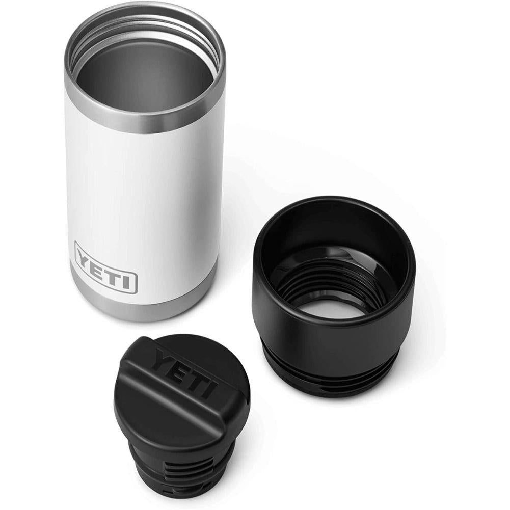 Yeti Rambler 12 oz (354 ml) Bottle With Hotshot Cap (White) lids