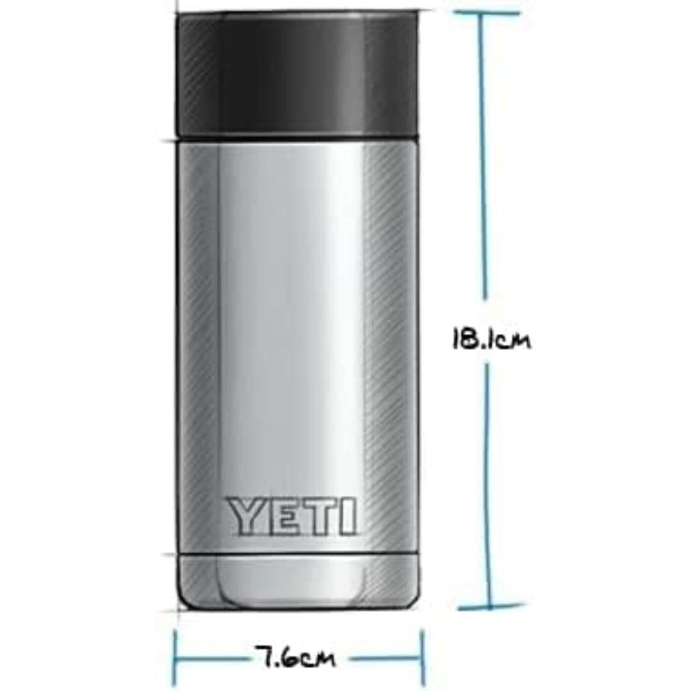 Yeti Rambler 12 oz (354 ml) Bottle With Hotshot Cap (White) measurements
