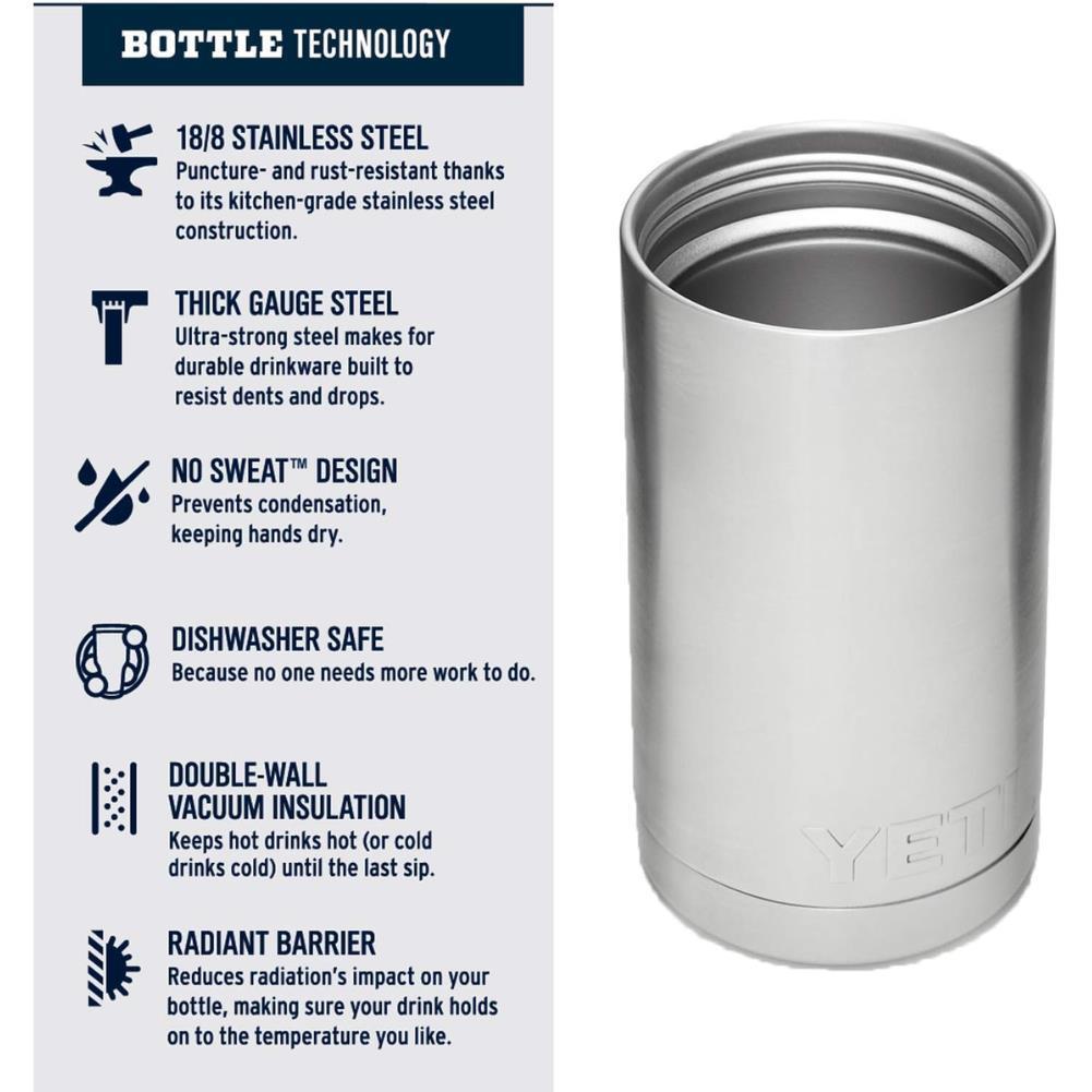 Yeti Rambler 12 oz (354 ml) Bottle With Hotshot Cap (White) info