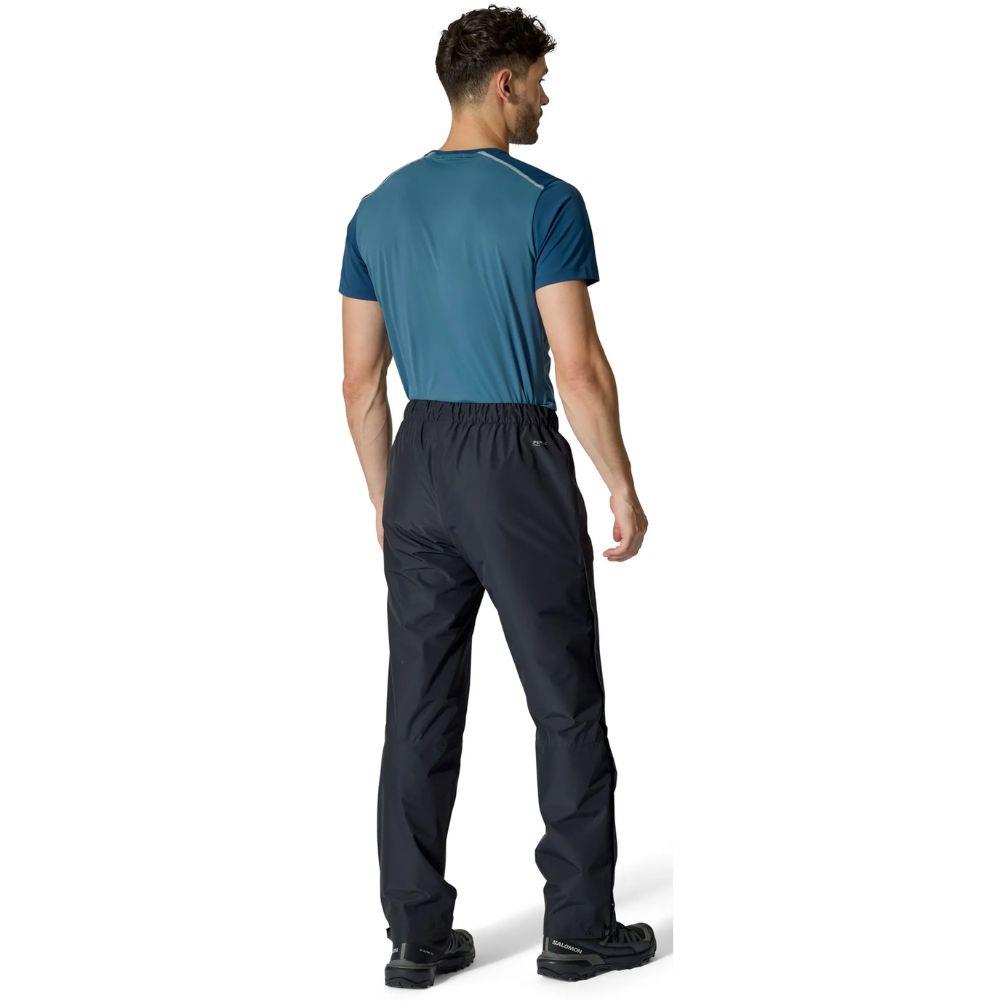 Rab Men&#39;s Downpour Waterproof Pants - Long (Black) model back angle left