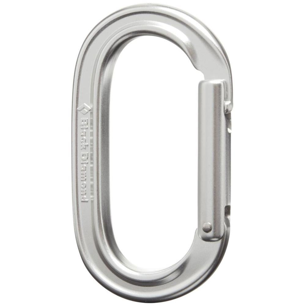 Black Diamond Oval Keylock Carabiner (Polished) angle