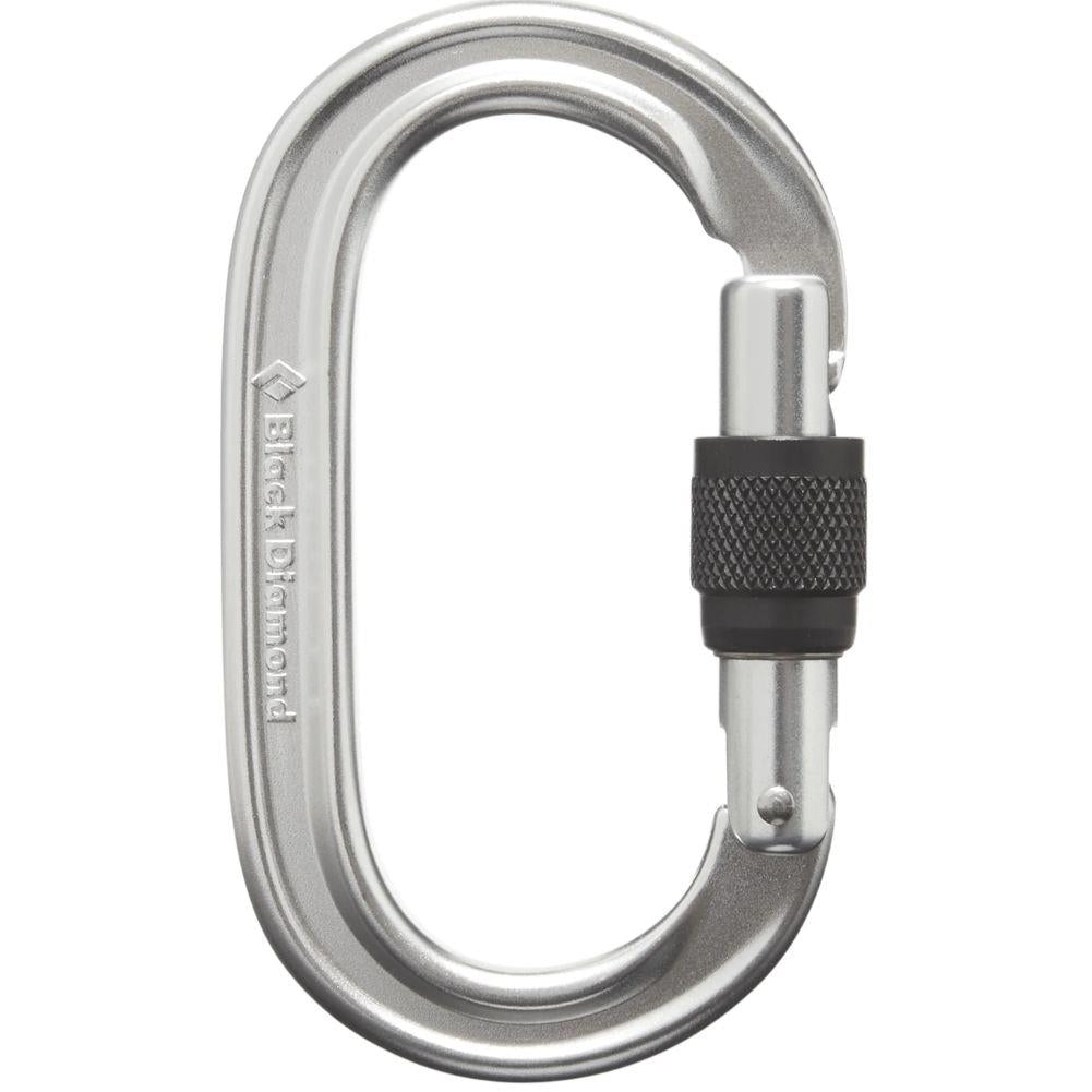 Black Diamond Oval Keylock Screwgate Carabiner (Polished)