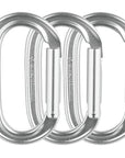 Black Diamond Oval Keylock Carabiner 3-Pack singles