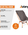 Vango Steel Micro Lux Tall Chair (Excalibur) info