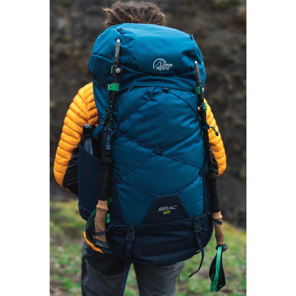 Lowe Alpine Sirac 65L Trekking Pack (Deep Ink/Ink) poles