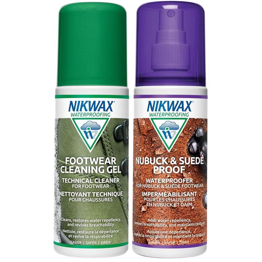 Nikwax Footwear Cleaning Gel Brush / Nubuck & Suede Proof Spray 125ml