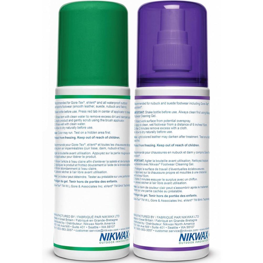 Nikwax Footwear Cleaning Gel Brush / Nubuck & Suede Proof Spray 125ml back