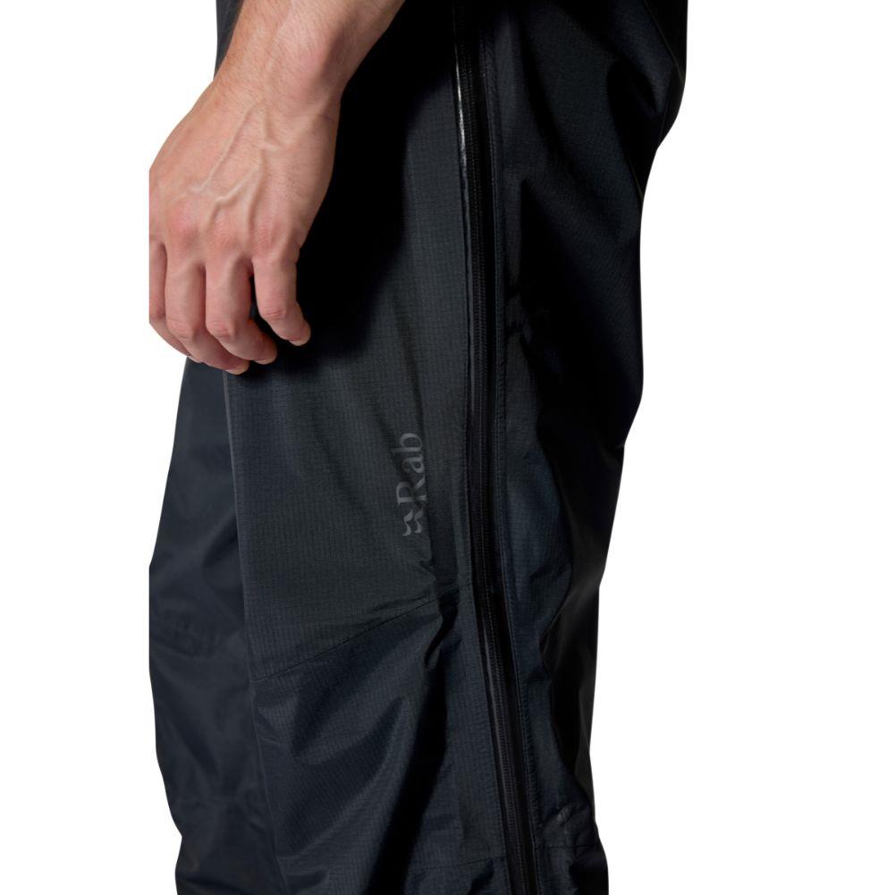 Rab Men's Downpour Mountain Waterproof Pants - Regular (Black) side leg