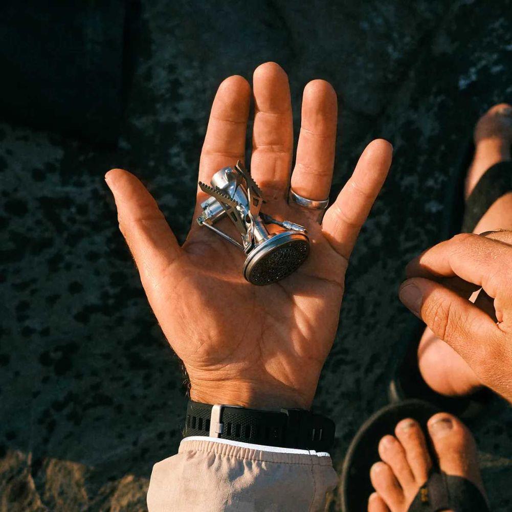 Silva Primus Micron III Stove in hand