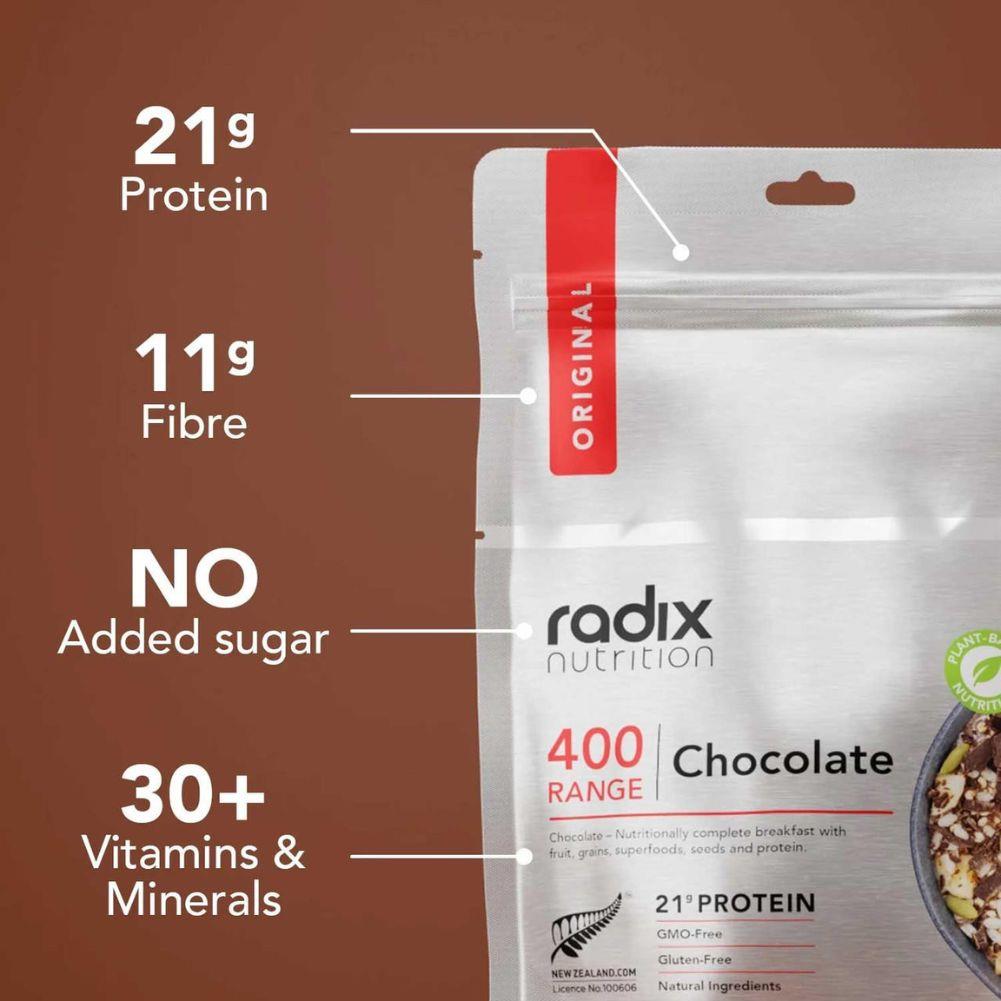Radix Nutrition Original Breakfast v9.0 - 400Kcal (Chocolate) info